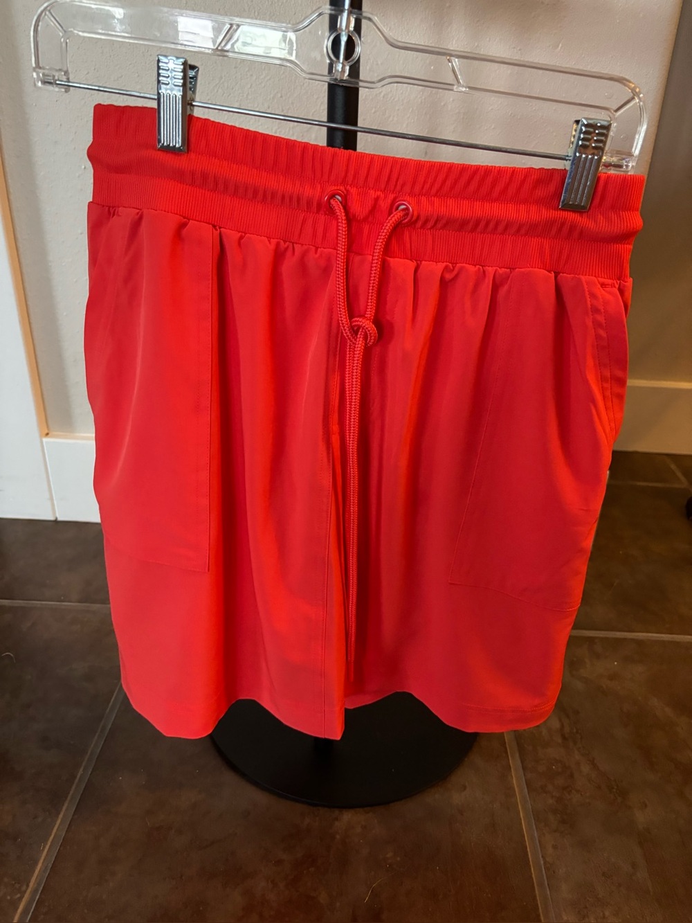 Lou & Grey Red Drawstring Skort- small